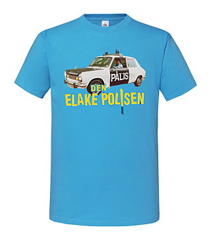 Den Elake Polisen T-Shirt Ljusblå