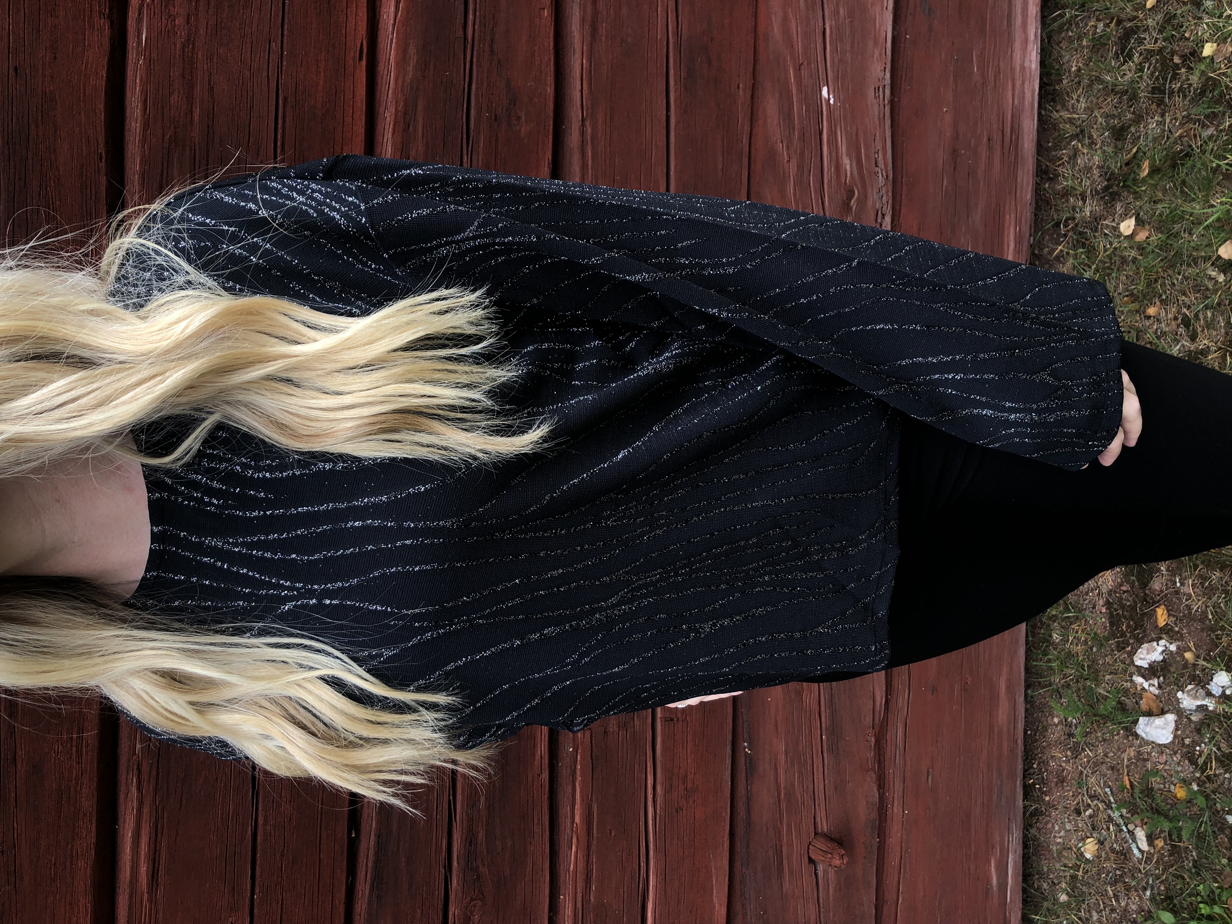 Vero Moda - Nita Glitter Top Svart  - 2