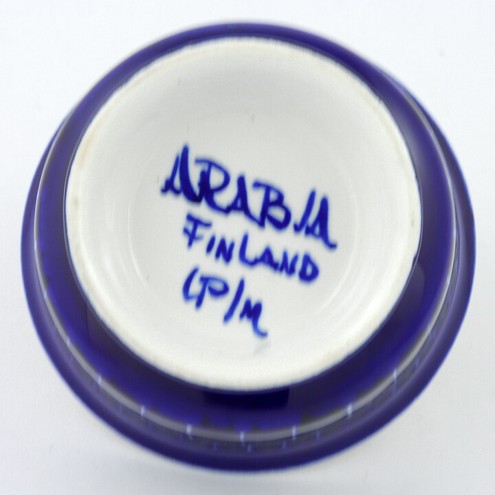  Ulla Procopé (Valencia 1960) Bowl with Blue Decor 10 cm (2)