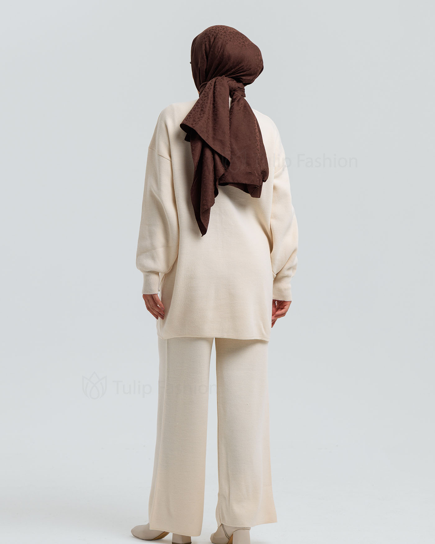 Tunic set with pants - Beige - 4