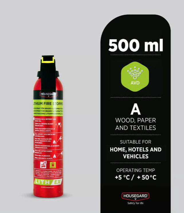 Släckspray Housegard AVD Lith-EX 500ml - 2