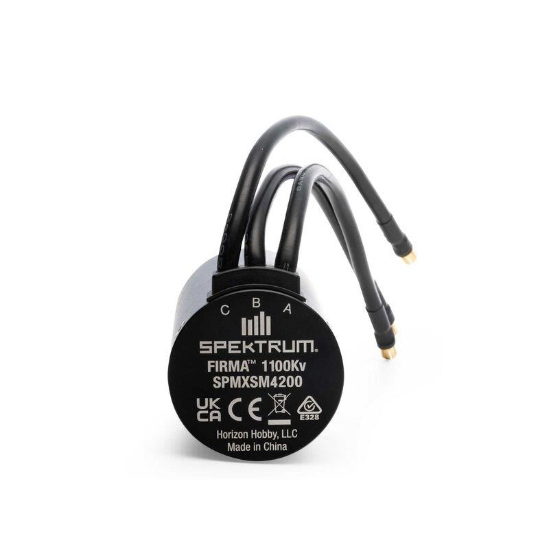 Spektrum Firma 5687 1100KV 4-Pole Brushless Motor, 8mm - 5