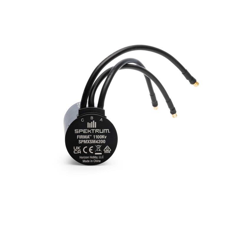 Spektrum Firma 5687 1100KV 4-Pole Brushless Motor, 8mm - 2