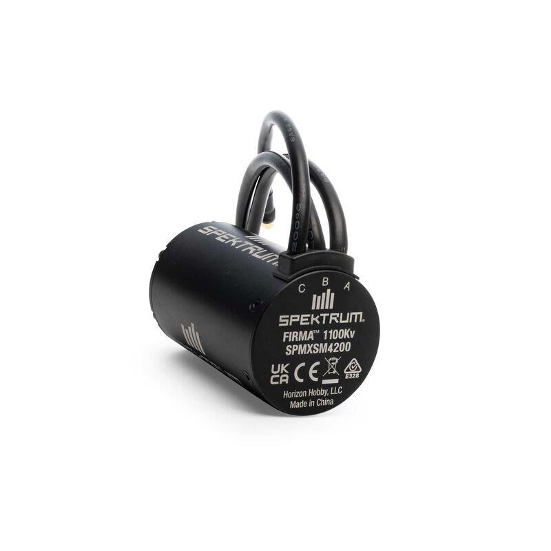 Spektrum Firma 5687 1100KV 4-Pole Brushless Motor, 8mm - 4