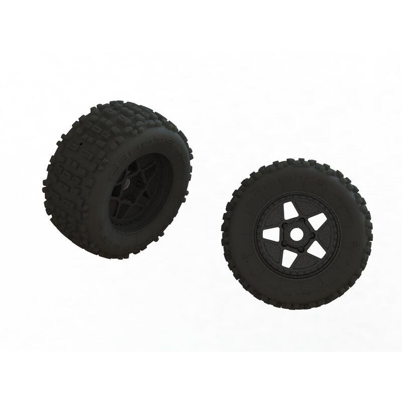 ARRMA dBoots Back-Flip Big Block MT Tire Glued (2)