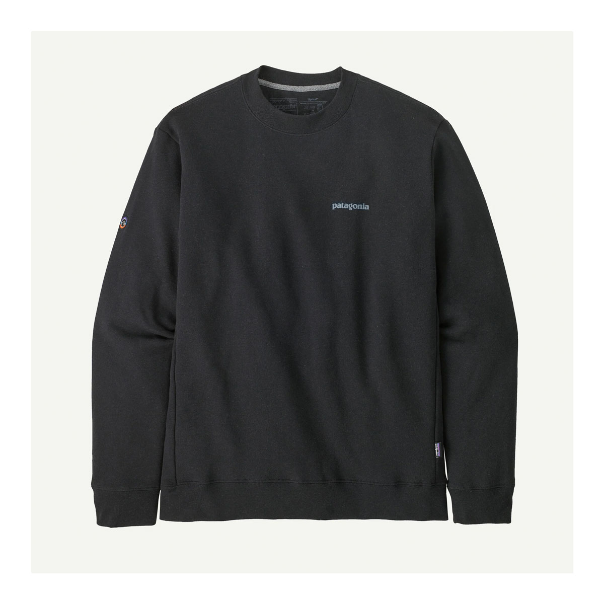Patagonia sweatshirt Fitz roy icon crew svart