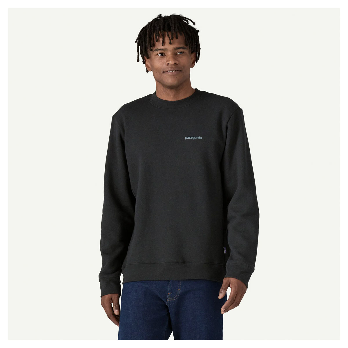 Patagonia sweatshirt Fitz roy icon crew svart - 3
