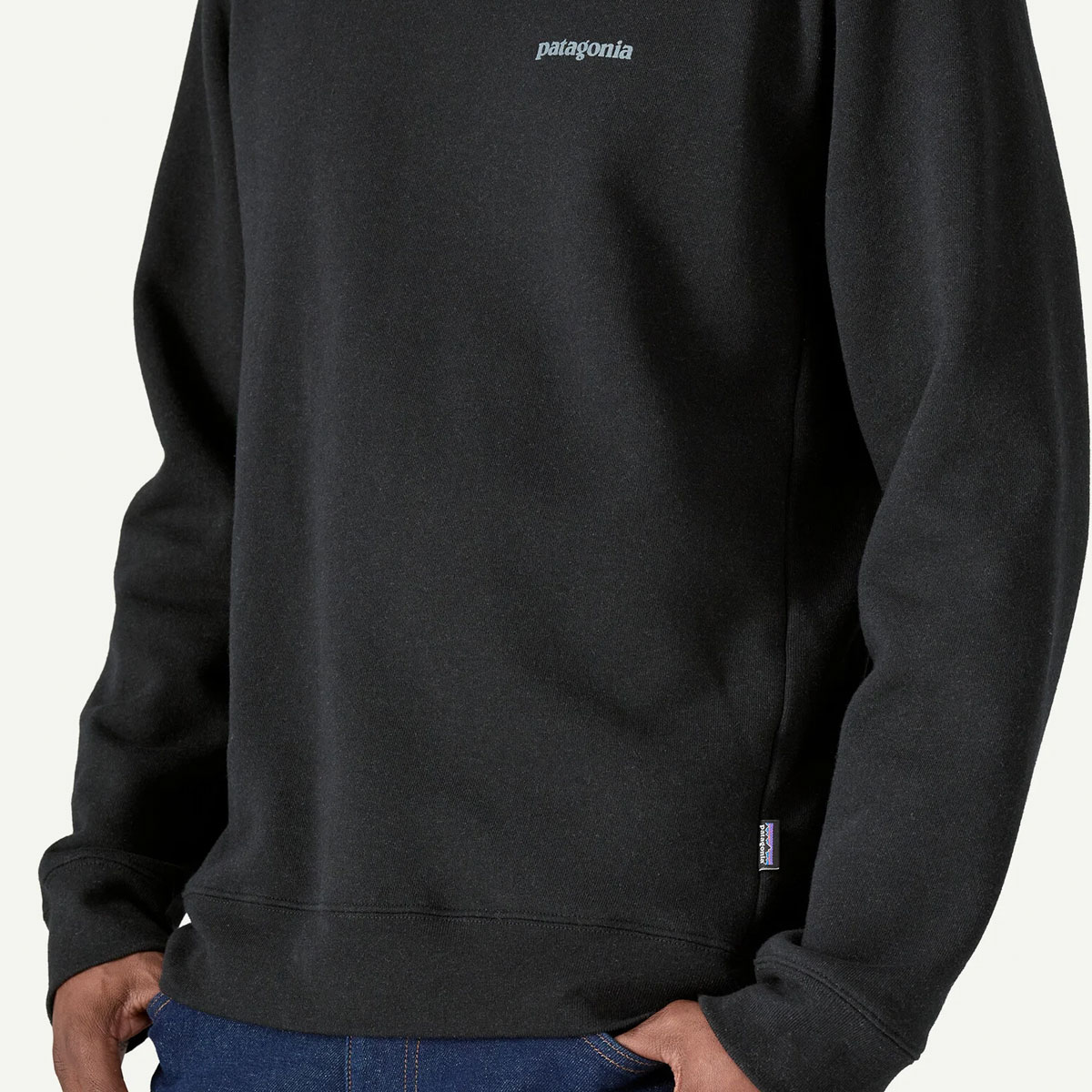 Patagonia sweatshirt Fitz roy icon crew svart - 2
