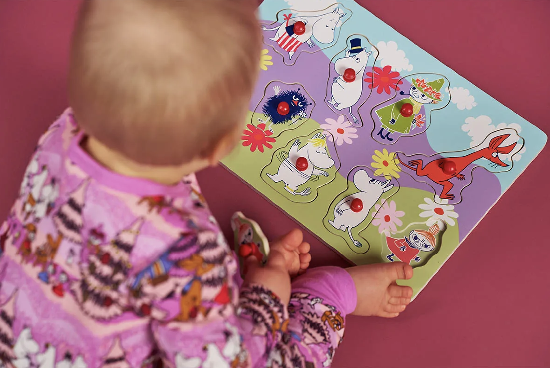 Moomin Knob Puzzle - Spring - 2