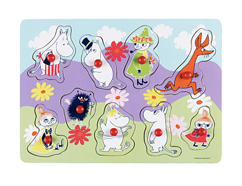 Moomin Knob Puzzle - Spring