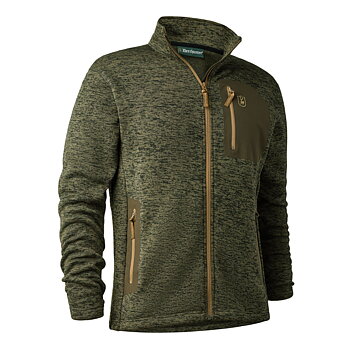 Deerhunter Sarek Stickad Jacka Olive Night Melange