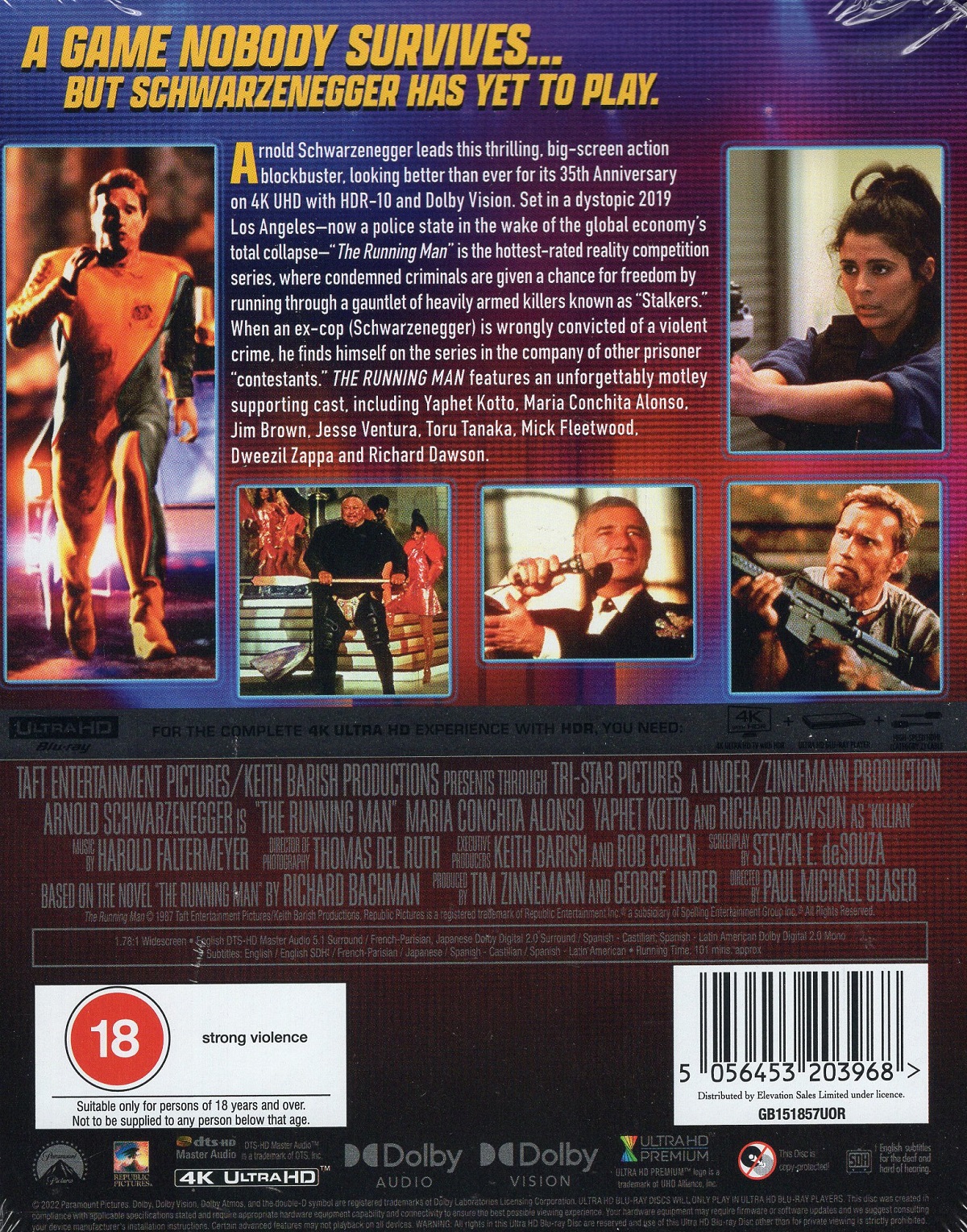 Running Man (35th Anniversary Edition Steelbook) (ej svensk text) (4K Ultra HD + Blu-ray) - 2