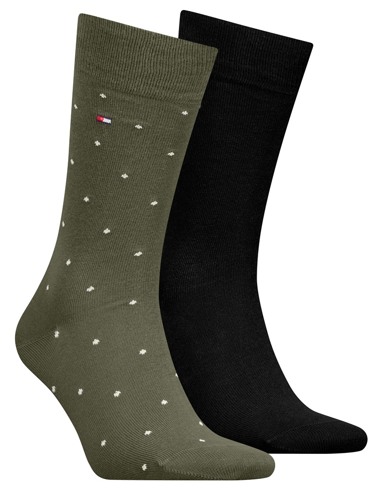 2-Pack Tommy Hilfiger Army Green Dot Herr