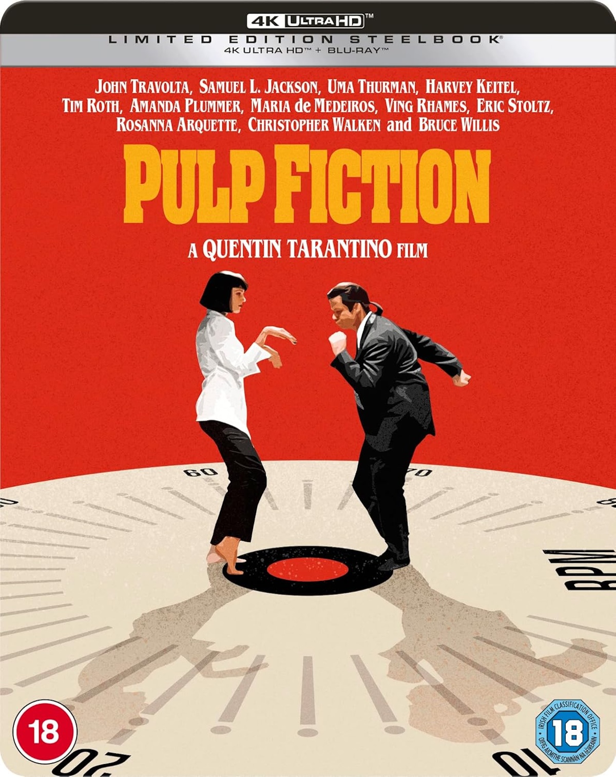 Pulp Fiction (Limited Edition Steelbook) (ej svensk text) (4K Ultra HD + Blu-ray)