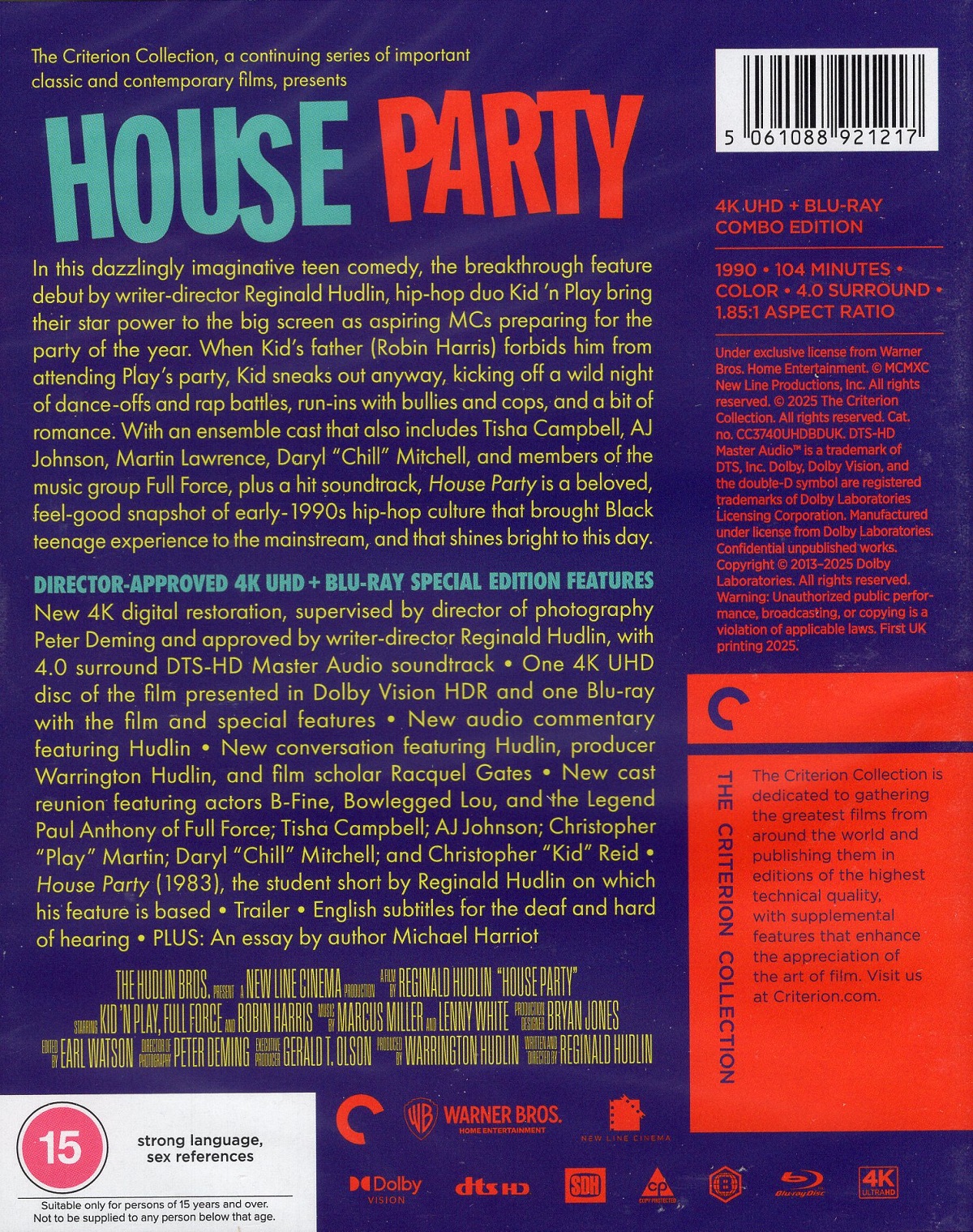 House Party (Criterion Collection) (ej svensk text) (4K Ultra HD + Blu-ray) - 2