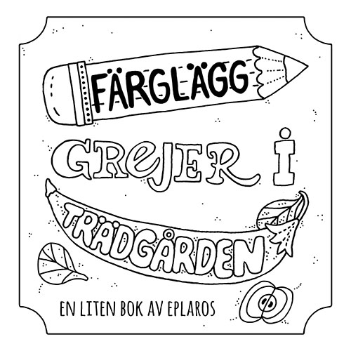 Målarhäfte - Trädgården