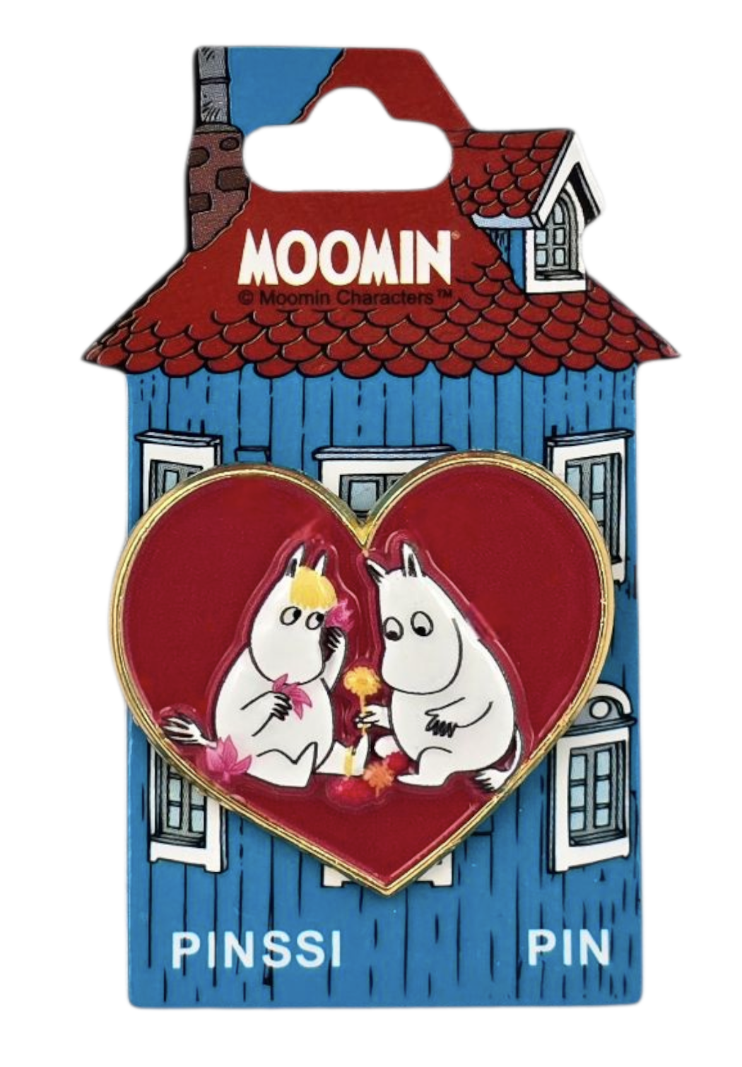 Moomin Pin - Moomintroll & Snorkmaiden Heart