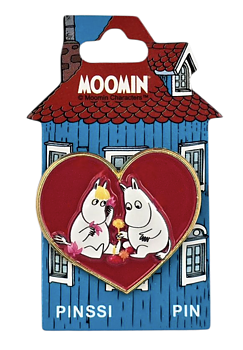 Moomin Pin - Moomintroll & Snorkmaiden Heart