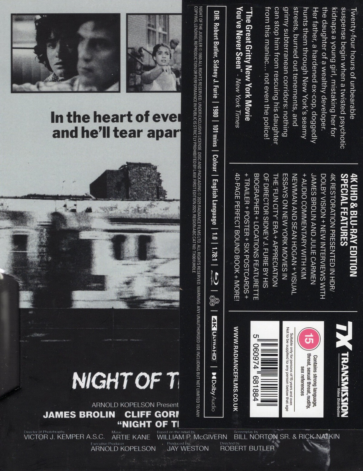 Night of the Juggler (Limited Edition) (ej svensk text) (4K Ultra HD + Blu-ray) - 2