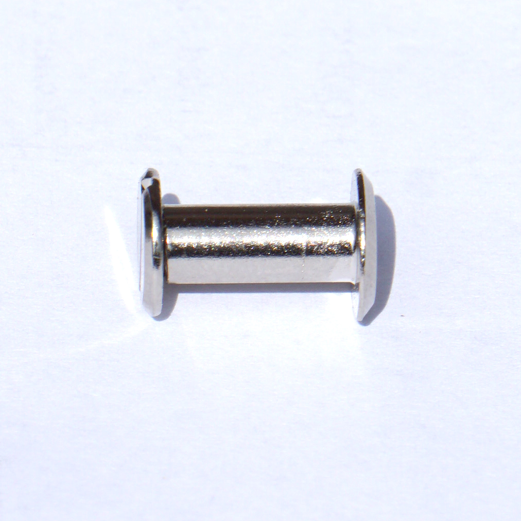 Chicagoskruv / skruvnit, 12 mm, silver - 2