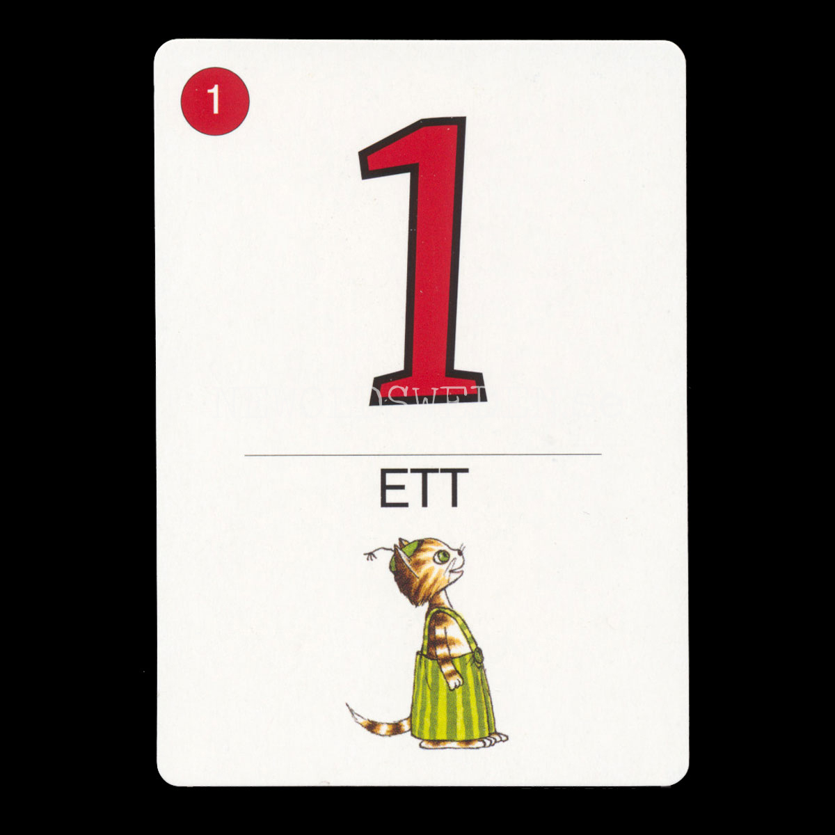Findus räknespel - 1 plus 9 är lika med 10 kortspel - Sven Nordqvist - K9 - 2