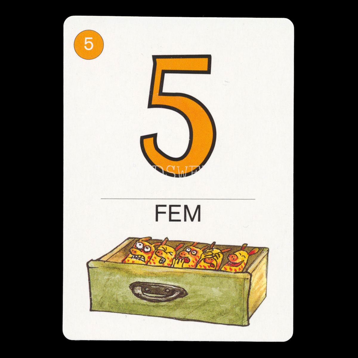 Findus räknespel - 1 plus 9 är lika med 10 kortspel - Sven Nordqvist - K9 - 3