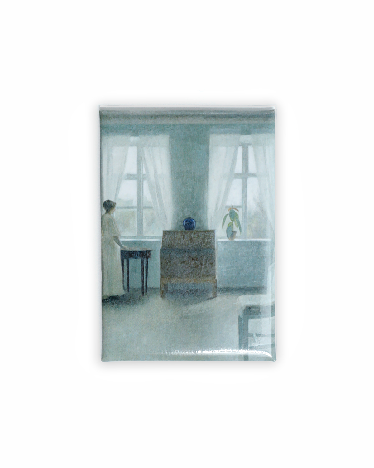 Kylskåpsmagnet, Vilhelm Hammershöi, I sängkammaren 
