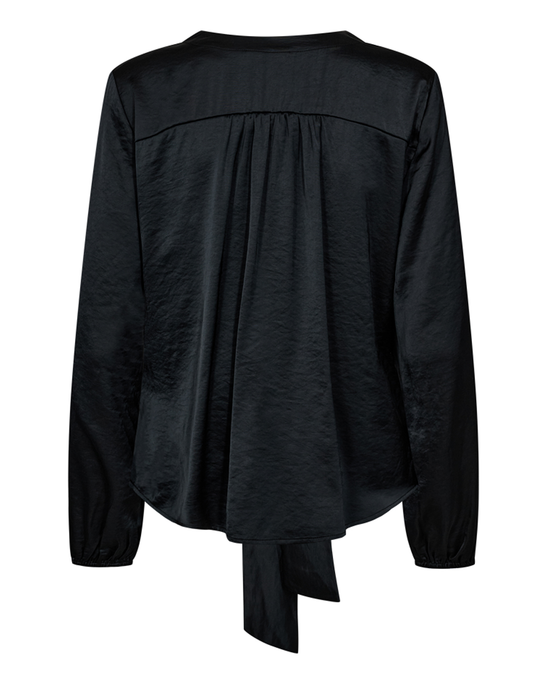 Blus Dove v-ringad med knut svart - 2