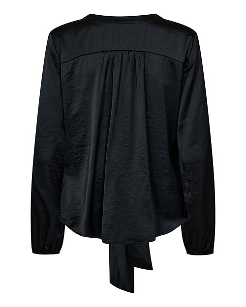 Blus Dove v-ringad med knut svart - 2
