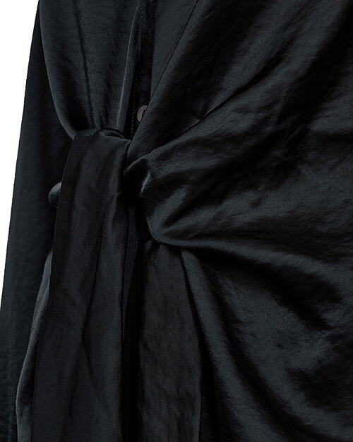 Blus Dove v-ringad med knut svart - 3