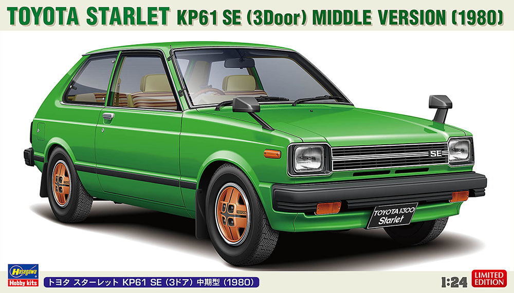 1/24 Toyota Starlet 3Door mid. version 1980