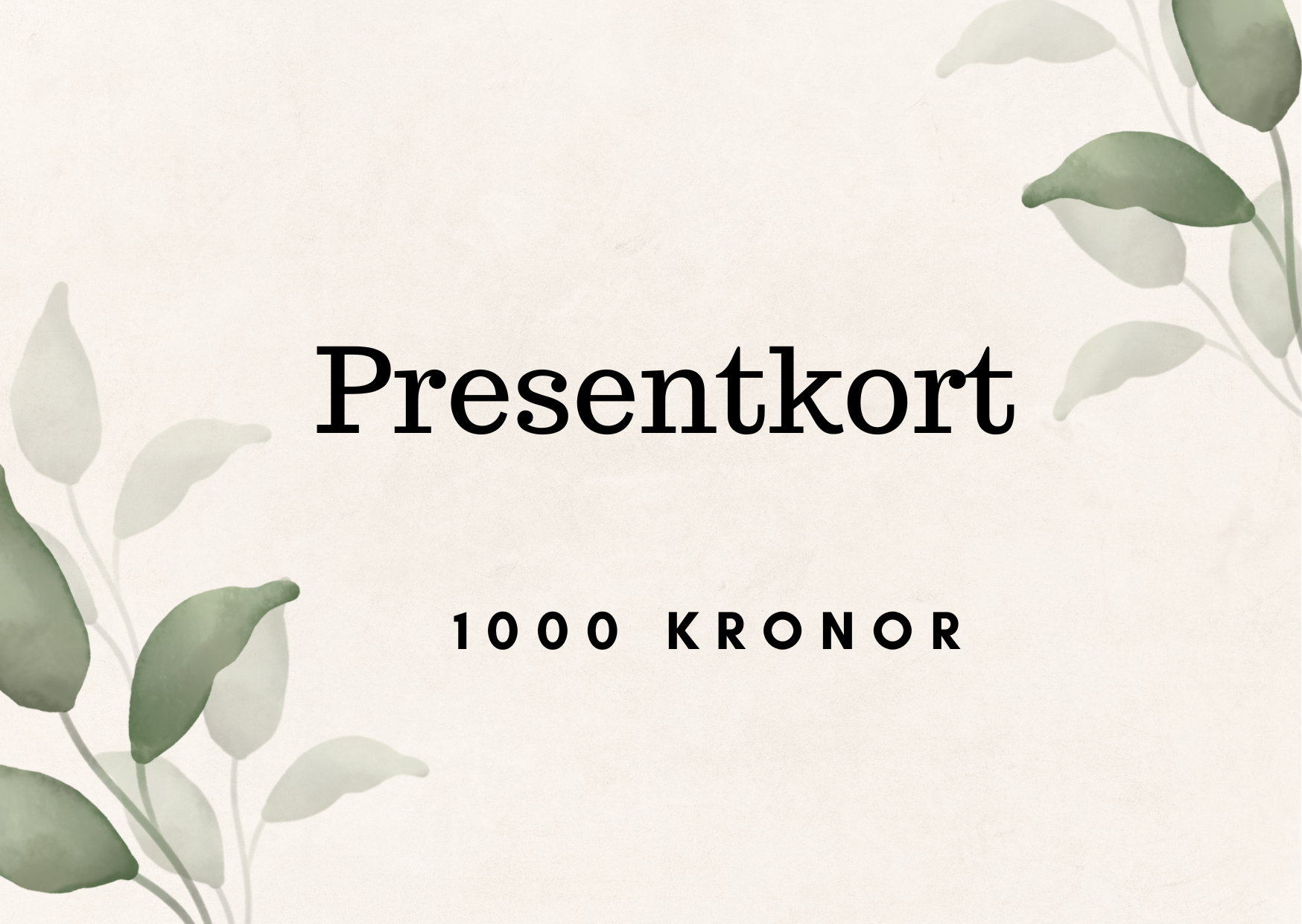 Presentkort 1000 kr