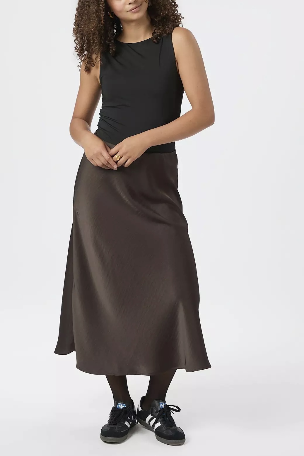 Neo Noir - Bovary Skirt Dark Brown - 2
