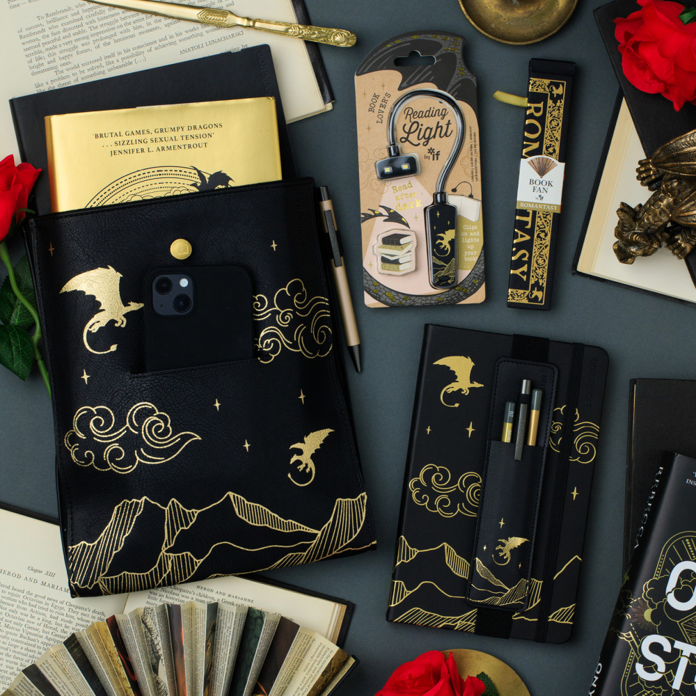 Bookaroo : Dragon Notebook A5 Vegan Leather  - Skrivbok A5 Linjerad med resårband - 2