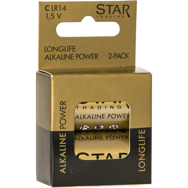 Batteri 2-pack C 1,5 V