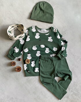 SNOWMAN - FOREST GREEN