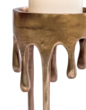 Blockljusstake - Dripping Gold 30cm - 3