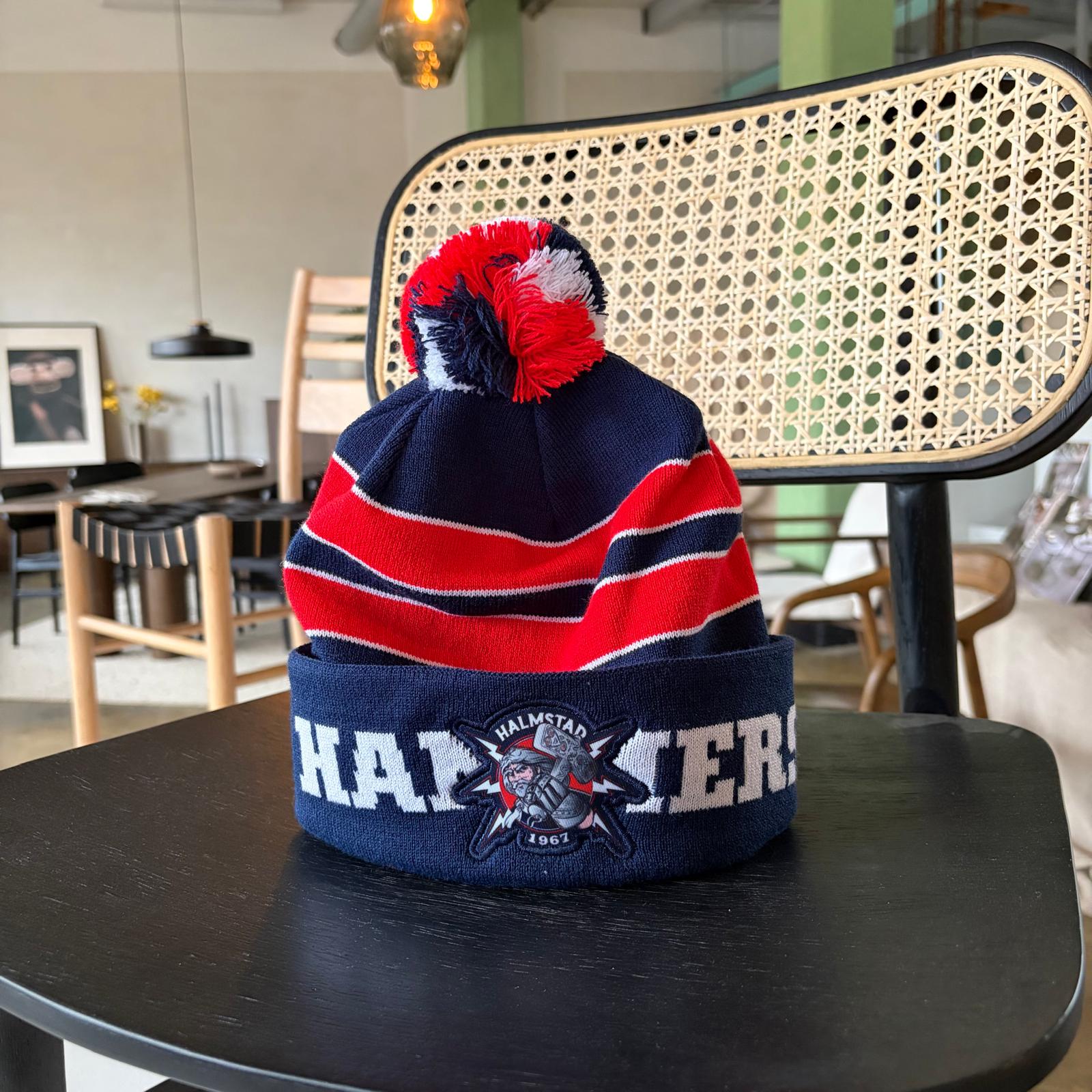 Halmstad Hammers Stickad Mössa navy S25