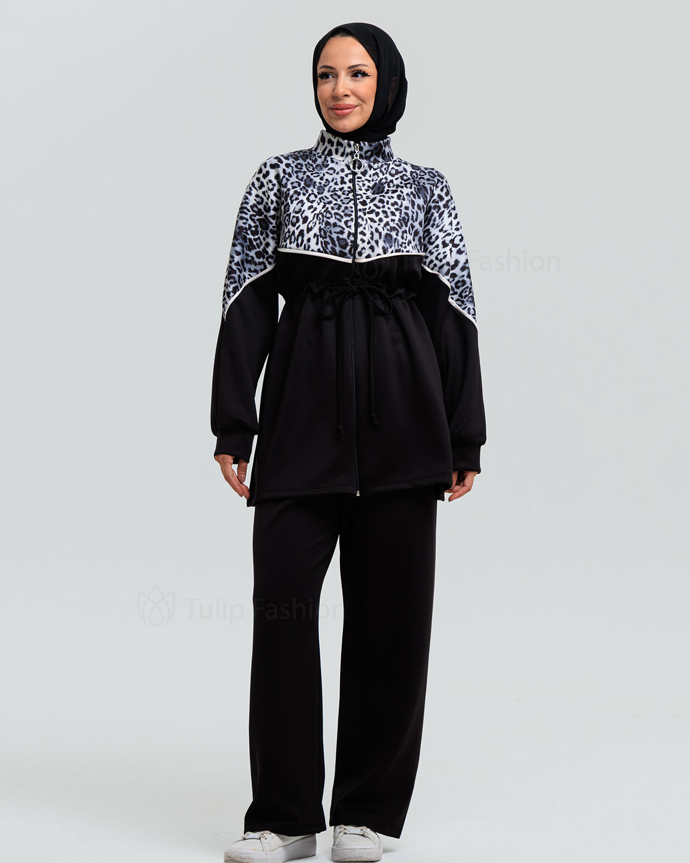 Tunic set with pants - Gray - 7