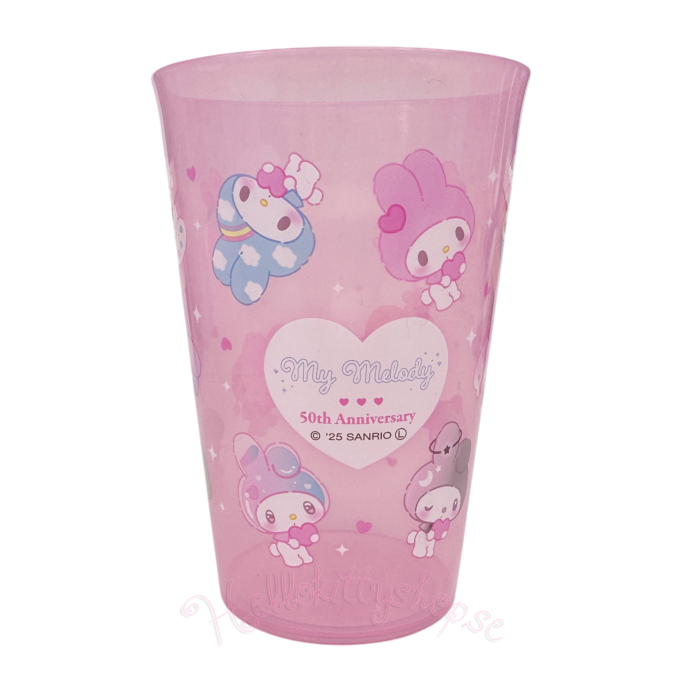 My Melody 50th Anniversary Girly Pop Tumbler Plastmugg 450 ml - 5