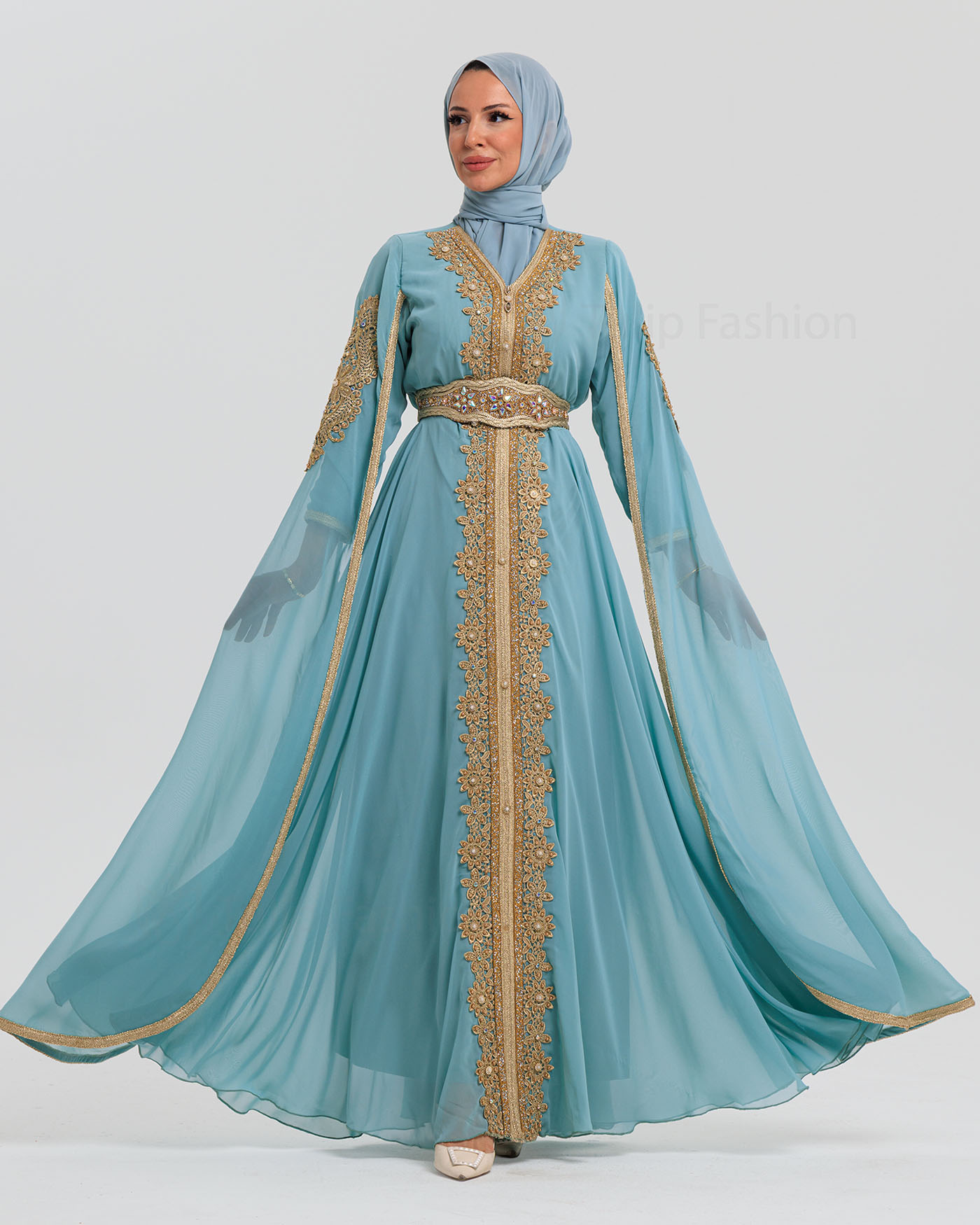 Kaftan - Pistachio green