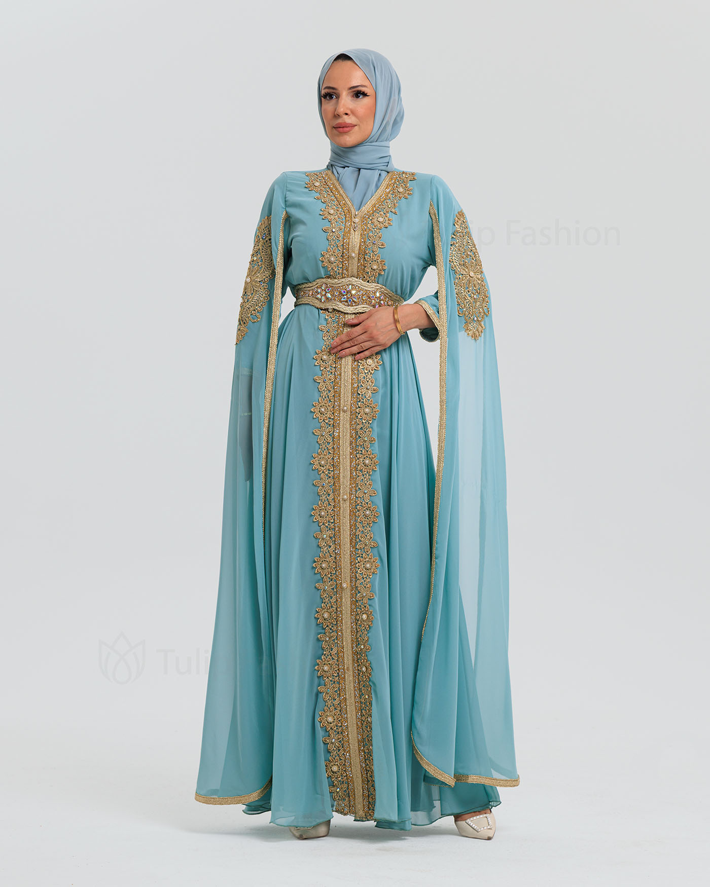 Kaftan - Pistachio green - 3