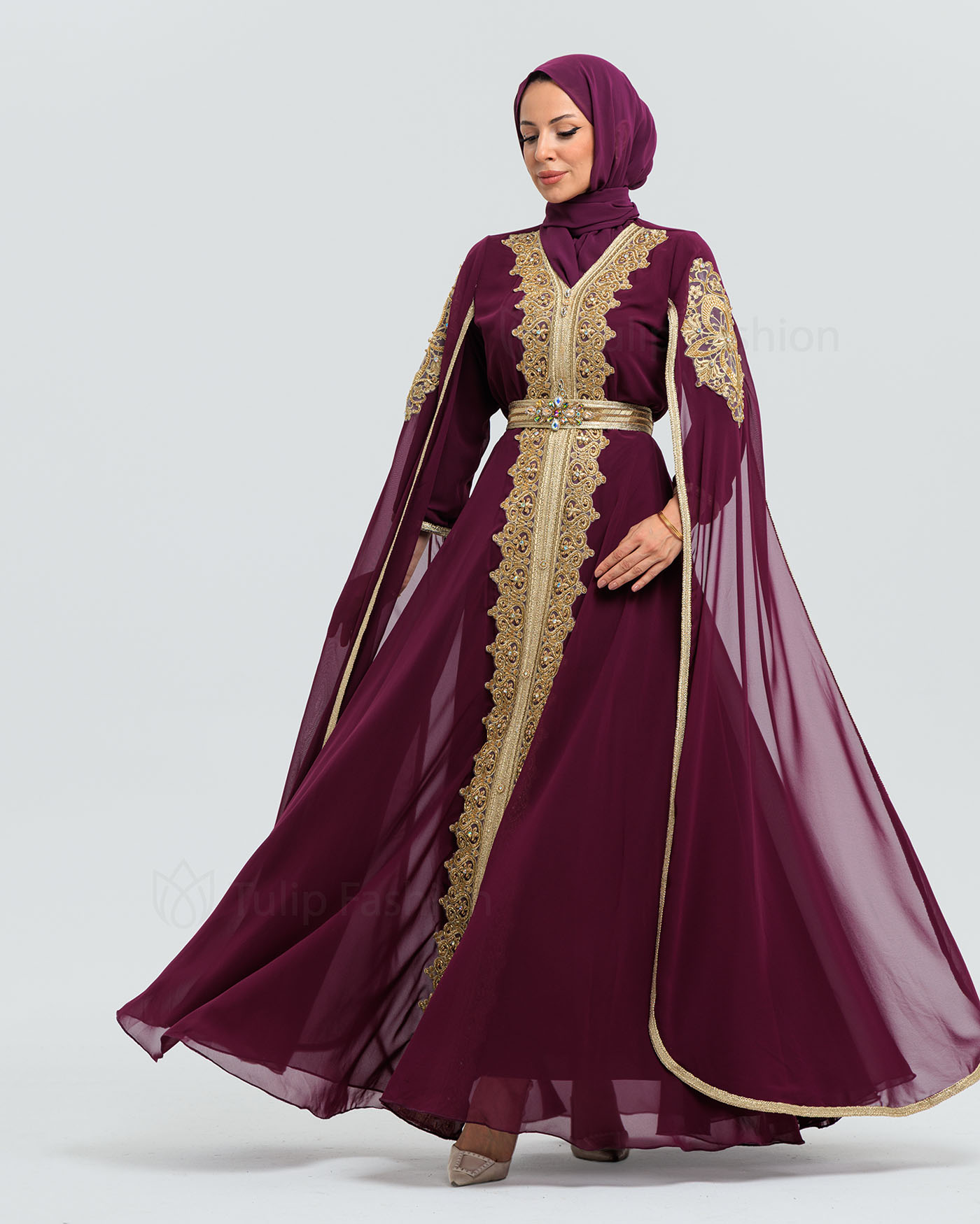 Kaftan - Purple - 2