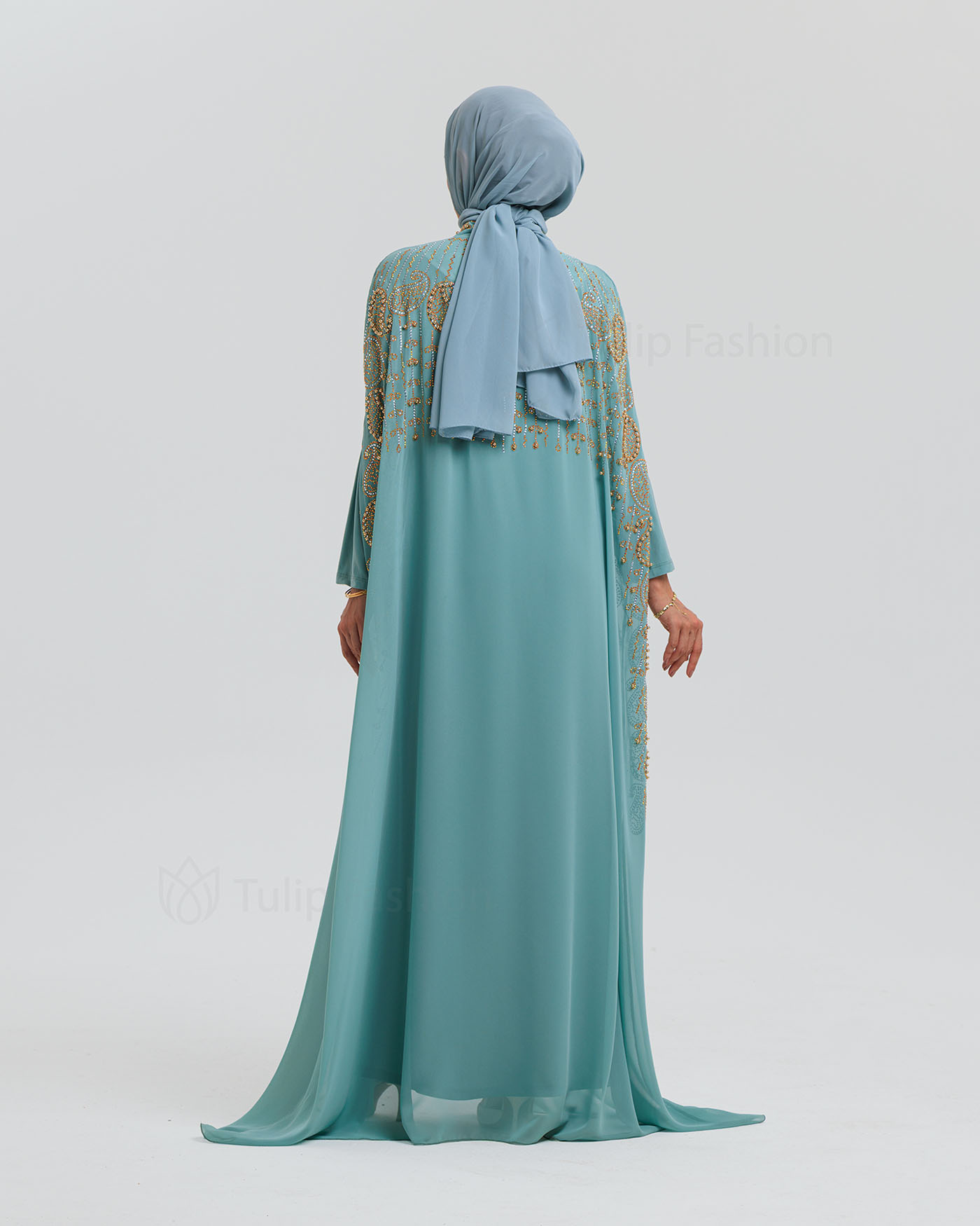 Abaya - Pistachio Green - 5