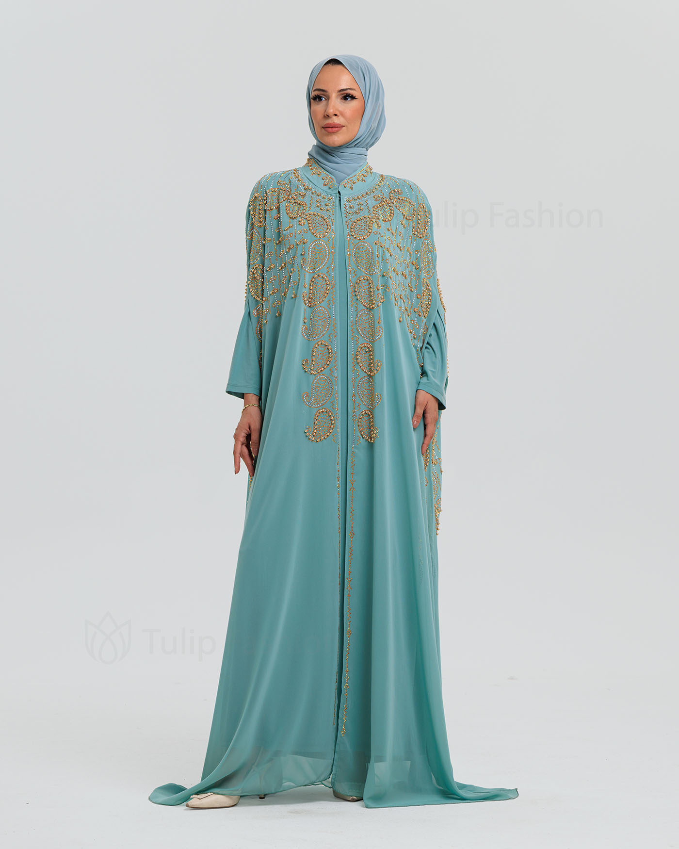 Abaya - Pistachio Green - 13
