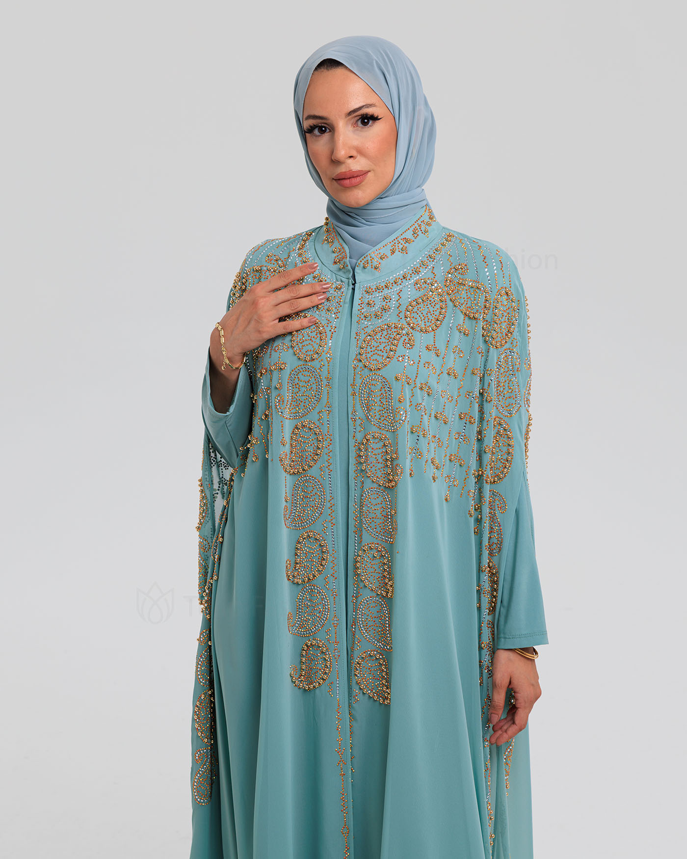 Abaya - Pistachio Green - 9
