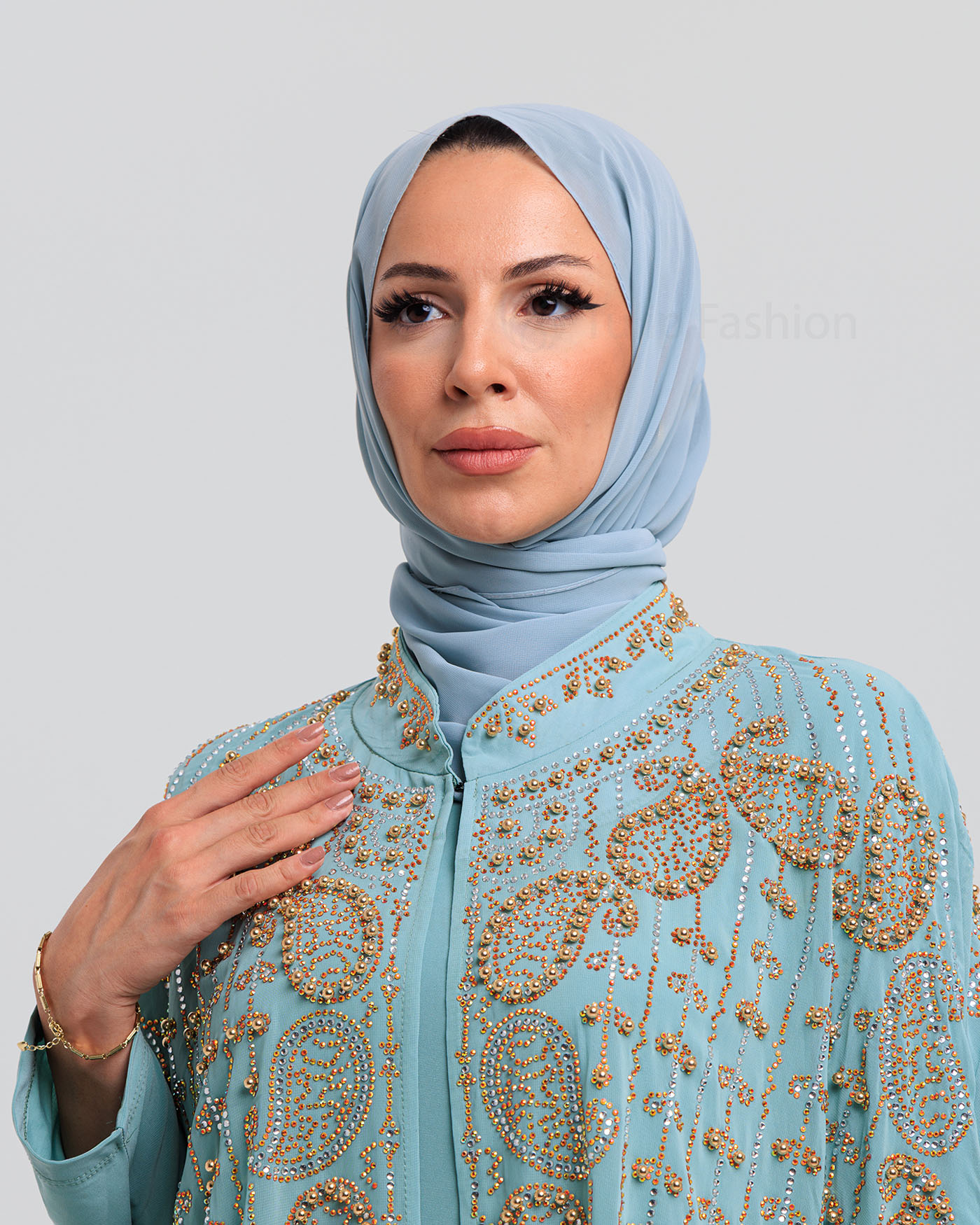 Abaya - Pistachio Green - 11