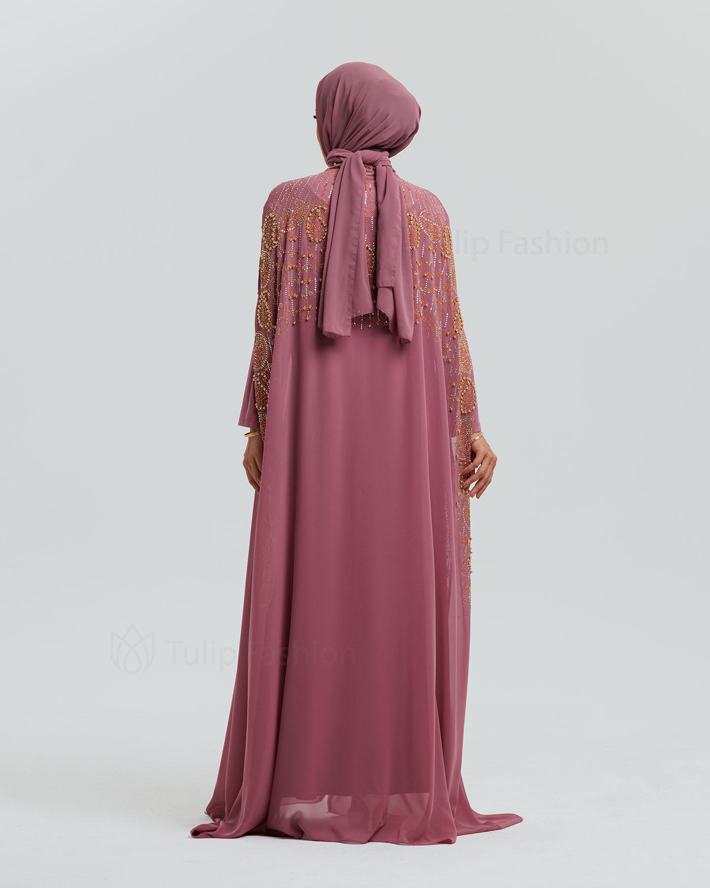 Abaya - Mauve - 5