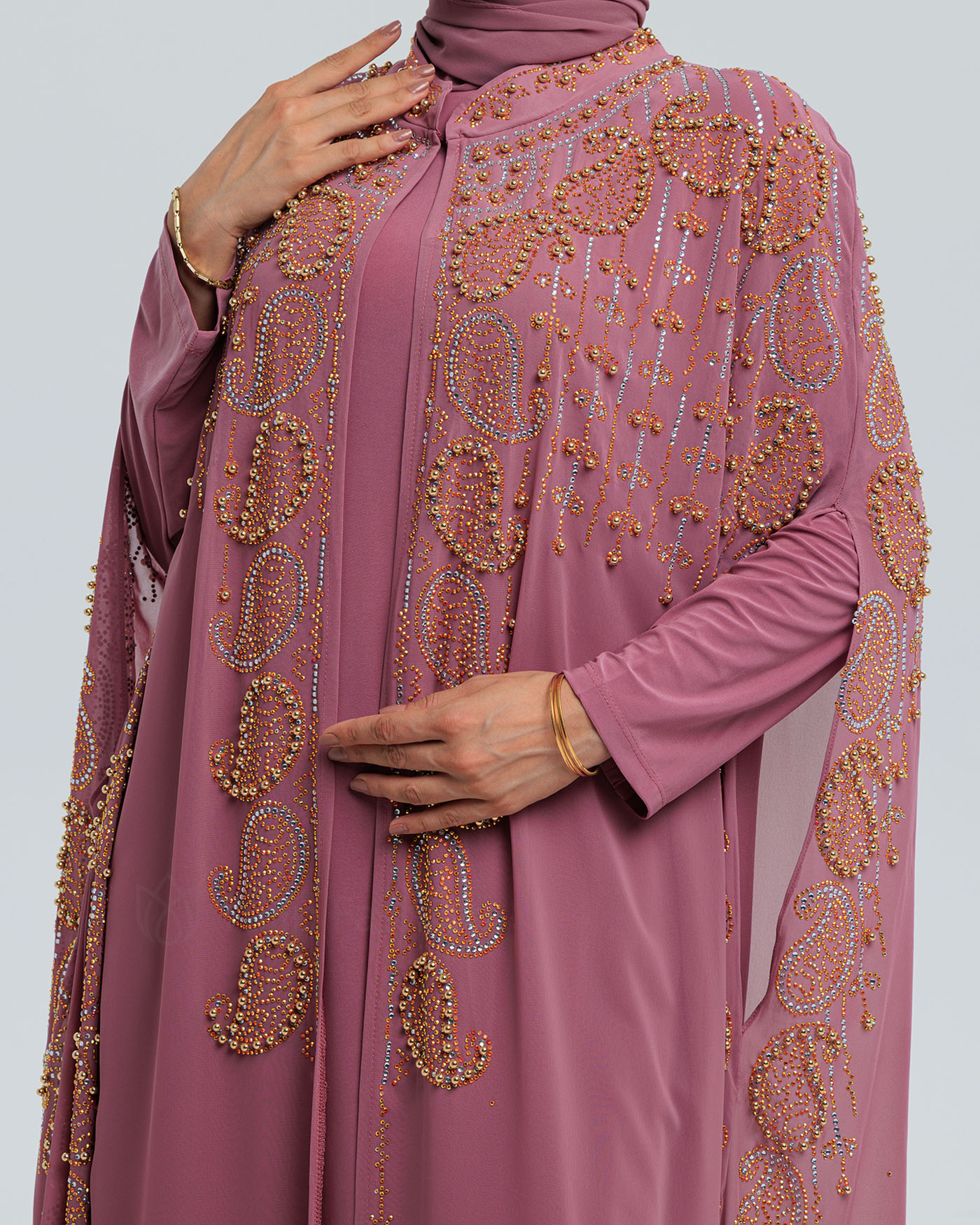 Abaya - Mauve - 8
