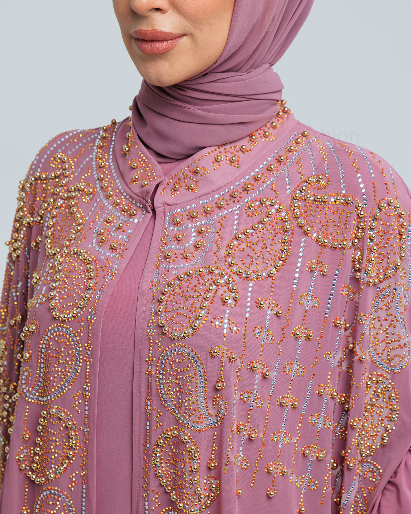 Abaya - Mauve - 9